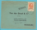 881 (U. P.U.) Op Brief Met Stempel MONS Met Naamstempel (Griffe) RESSAIX - Lettres & Documents