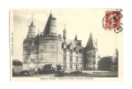 Cp, 86, Gençay, Le Château De La Roche, Vue Prise Du Sud-Est, Voyagée 1909 - Gencay