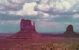 23386   Stati  Uniti,  Left  And  Right  Mitten,  Monument  Valley,  Arizona-Utah,  NV (scritta) - Monument Valley