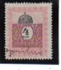 STE954  4 FILLER  UNGARN Hungary 1903 STEUERMARKEN Revenue Fiscaux Gestempelt - Revenue Stamps