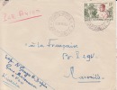 POINTE NOIRE A BRAZZAVILLE - CONGO - 1957 - Colonies Francaises,Afrique,avion, Lettre,ambulant,marcophil Ie - Lettres & Documents