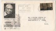 UK - WINSTON CHURCHILL FDC Sent  To WASHINGTON - 1952-1971 Em. Prédécimales