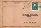 Tarjeta Praha 1938 Checoslovaquia, - Briefe U. Dokumente