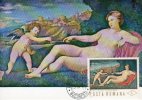Roumanie / Maxi Card / Venus Et Amour - Artist, Jacopo Palma / Jour D'emission - Desnudos