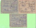 TICKET - Ex Yugoslavia, Yugoslav Railways / Train Tickets, Year 1953 And 1959, (3 Pieces) - Andere & Zonder Classificatie