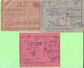 TICKET - Ex Yugoslavia, Yugoslav Railways / Train Tickets, Year 1950, 1953 And 1959, (3 Pieces) - Andere & Zonder Classificatie