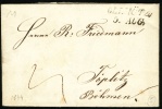 1844 Austria Letter. OLLMUTZ 5.Aug, Teplitz 8.Aug.  (L02019) - ...-1850 Prefilatelia