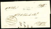 1847 Letter Austria Lomabardia Veneto Italia Casalbottano. (L02006) - ...-1850 Vorphilatelie