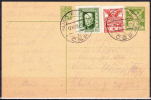 Tchécoslovaquie 1924, Entier (CDV 28), Cachet Sliač  Pour Autriche - Cartes Postales
