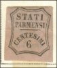 Italia Italy Italien Italie 1853 Parma Ottagono A Linee Ricurve 6 Cent No Gum - Parma