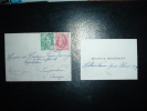 MIGNONNETTE TYPE MARIANNE DE GANDON 4 F + CERES DE MAZELIN 1 F OBL. 5-1-1949 PARIS 50 (75) DERNIER JOUR TARIF - Postal Rates