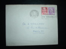 LETTRE TYPE MARIANNE DE GANDON 10 F + 5 F SUR 6 F OBL. MECANIQUE 14-II-1949 MONTPELLIER CENTRALISATEUR (34 HERAULT) - 1945-54 Marianne De Gandon