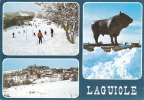 DPT 12 @  LAGUIOLE @  Le Taureau Oeuvre Du Sculteur Guyot - Les Pistes De Ski Du Bouyssou 1410 M - Laguiole