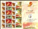 India 2011 INDIPEX-2011 My Stamp - Panchtantra - Floating PO Cartoon Animation CHINAR J & K Exhib Sheetlet Inde Indi - Blokken & Velletjes