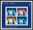 1967 Malawi Natale Christmas Noel Block MNH**Fo127 - Malawi (1964-...)