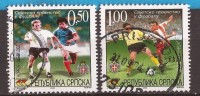 B-1006  BOSNIA REPUBLIKA SRPSKA 243-44 SPORT CALCIO  GIAPPONE COREA DEL SUD USED - 2002 – Zuid-Korea / Japan