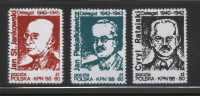 POLAND SOLIDARITY SOLIDARNOSC 1988 GOVERNMENT IN EXILE DELEGATES IN UK GB ENGLAND 1940-45 SET OF 3 World War II WW2 - Viñetas De Fantasía