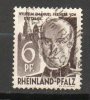 ALLEMAGNE (Rheno-Palatin) 6dp Brun 1948 N°17 - Rhénanie-Palatinat