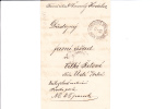 A0173    LETTRE  AVEC CONTENU DE   KOSTELETZ   1889 - ...-1918 Prephilately