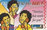 FIJI $3  TELENET ADD WOMAN CHILD CARTOON 1994 GPT FIJ-064 READ DESCRIPTION !! - Fidji