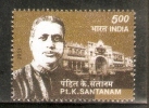 India 2011 Pt. K. Santanam Lawyer Gandhi Follower Famous People 1v MNH Inde Indien - Unused Stamps