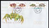 Cocos Islands 2000 Crabs Of Cocos FDC - Cocos (Keeling) Islands