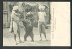INDIA MALABARS  BEAR TAMER JARDIN ZOOLOGIQUE D´ACCLIMATATION,  OLD POSTCARD - Ours