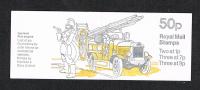 GREAT BRITAIN  CARNET  8  ZEGELS OUDE AUTO'S  LEYLAND FIRE ENGINE  1977 ** - Booklets