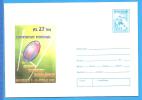 Junior Rugby World Cup Romania Postal Stationery Cover 1995 - Rugby