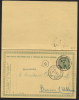 Entier Carte Postale N°53 (volet Neuf Attaché) Obl. BRUXELLES Vers BRAINE L'ALLEUD 1919. Cote SBEP 15€ (061) - Tarjetas 1909-1934