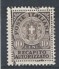 1930 REGNO USATO RECAPITO AUTORIZZATO 10 CENT - RR9594 - Eilsendung (Eilpost)