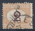 1870-74 REGNO USATO SEGNATASSE 2 CENT - RR9597 - Strafport