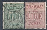 1884 REGNO USATO SEGNATASSE 2 VALORI - RR9597 - Portomarken