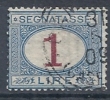 1890-94 REGNO USATO SEGNATASSE 1 LIRA - RR9598 - Portomarken