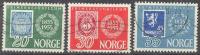 1955 Centenary Of Norway's Postage Stamps Mi 390-2 /Facit 423-5 / Sc 337-9 / YT 355-7 Used/oblitere/gestempelt [sim] - Used Stamps