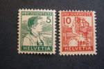 SWITZERLAND  1915 PROJEVENTUTE   YVERT 149/150   ZUMST PJ 2/3   MICHEL  128/29       MNH **      (P60-NVT) - Ungebraucht