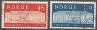 1961 Oslo University Mi 458-9 /Facit 491-2 / Sc 395-6 / YT 415-6 Used/oblitere/gestempelt [sim] - Oblitérés