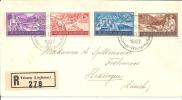 Lie081/ LIECHTENSTEIN -  Rheinnot 1937 Mit Sonderstempel Von Triesen Auf Einschreiben - Covers & Documents