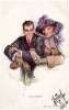 AK T.EARL CHRISTY  " LOVE  DREAMS "  Old Postcard 1913 - Fisher, Harrison