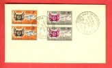 SOUTH AFRICA 1954 FDC Orange Free State 237-238 With Address - FDC