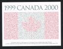 CANADA  OFFICIELE  MILLENNIUM POSTKAART  1999/2000 - 1953-.... Reinado De Elizabeth II