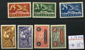 CH  Avions 3-9* VLH   Charnière Quasi Invisibles - Unused Stamps