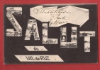 K1050 Salut Du Val De Ruz,multivues,Cachet Cernier 1907. Jacot - Cernier