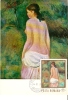 Roumanie / Maxi Card / Nu En Paysage - Artist, Auguste Renoir / Jour D´emission - Desnudos