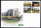 Ireland Scott #1714-1717 FDC Block Of 4 55c Castles: Trim, Dunluce, Lismore, Portumna - FDC