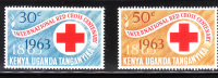 Kenya Uganda Tanganyika KUT 1963 Centenary Of Int'l Red Cross MNH - Kenya, Uganda & Tanganyika