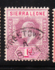 Sierra Leone 1903-05 King Edward VII 1p Used - Sierra Leone (...-1960)