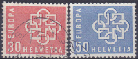 EUROPA - CEPT - Michel - 1959 - Zwitserland - Nr 679/80 - Gest/Obl/Us - 1959