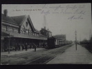 MENIN (MENEN, Belgique) - L'intérieur De La Gare - Train - Chemin De Fer - Animée - Voyagée Le 31 Janvier 1915 - Menen