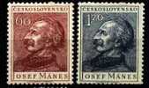 CS 1953 Mi 836-7 ** Yt 740-741, Manes - Unused Stamps